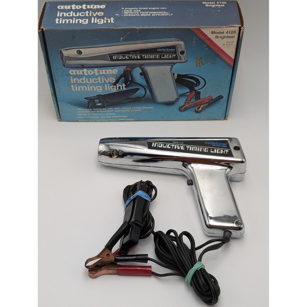 Auto-tune Inductive Timing Light Model 4120 Chrome VTG Engine Diagnostic Tool
